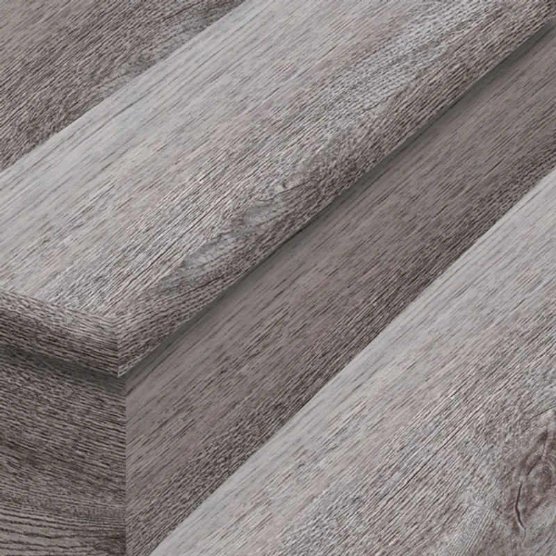 Durastair Stairtreads and Riser Kit 12.25 x 50-in Vinyl - Arctic Grey Oak