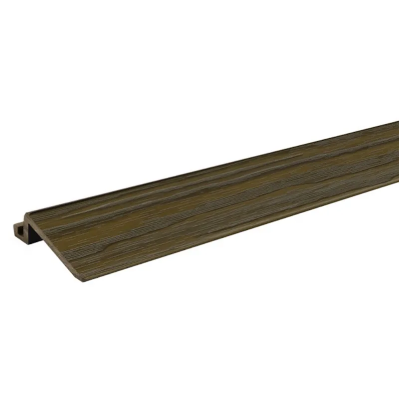 Aura 4.5 x 4.5 x 24-in Walnut Finish Deck Tile Transition Moulding 8 linear ft/pk