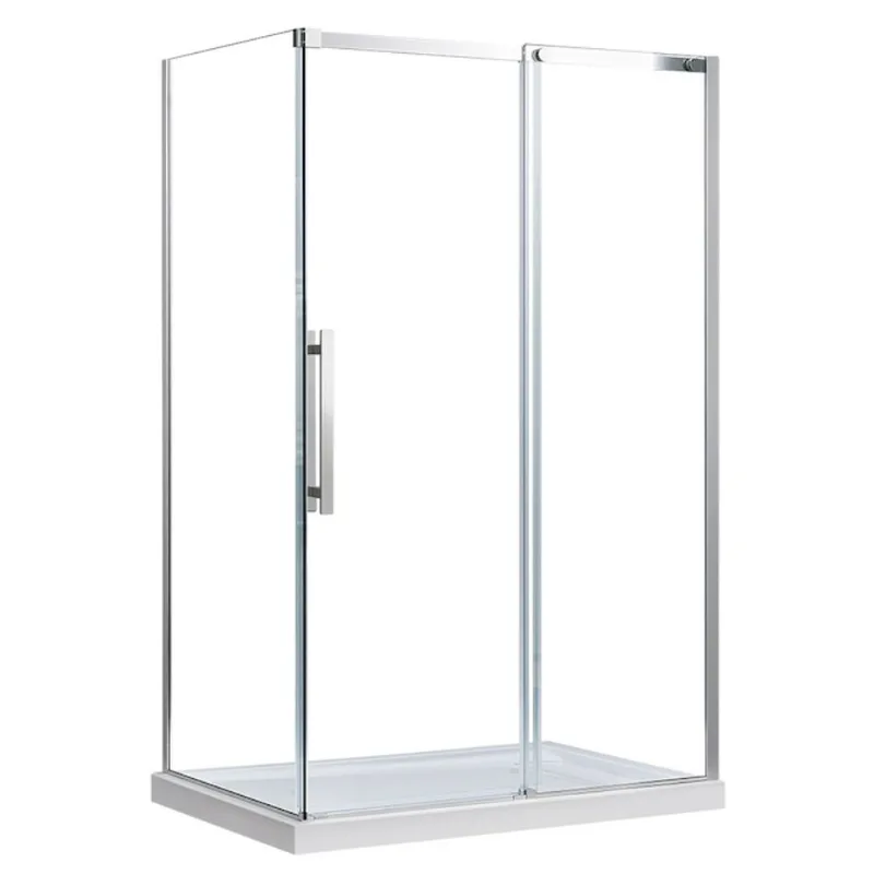 Allen + Roth Venice 32-in Chrome Shower Side Panel