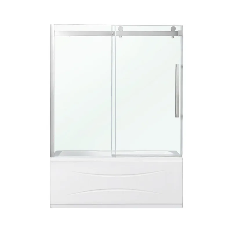 OVE Decors Bel 60-in Tempered Glass Bathtub Door with Chrome Hàrdware