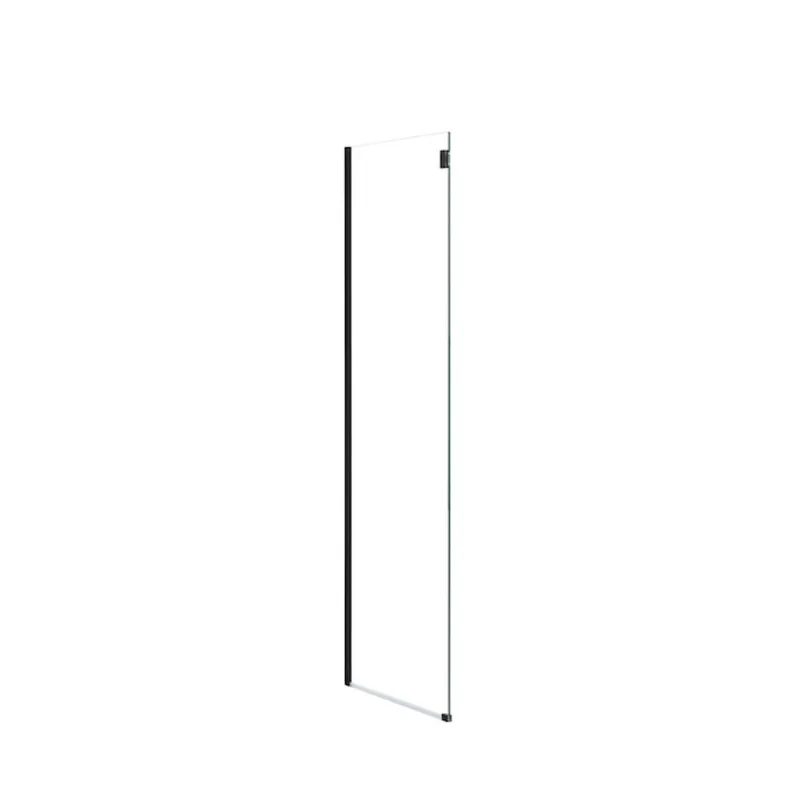 OVE Decors Bel 36-in Clear Glass Side Frameless Shower Panel with Matte Black Hardware