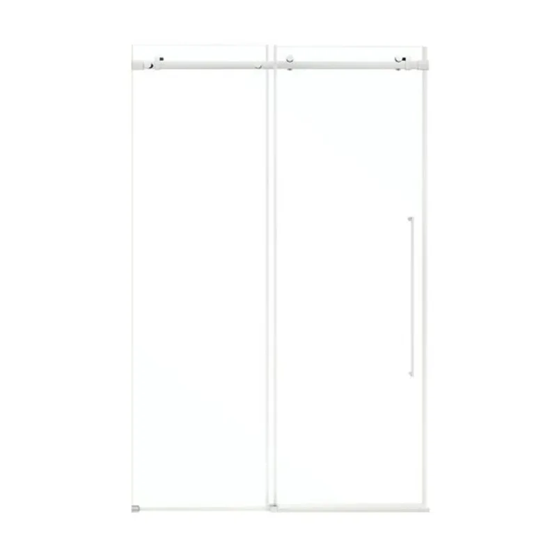 OVE Decors Selby 48 x 74-in Chrome Frameless Sliding Clear Glass Straight Alcove Shower Door