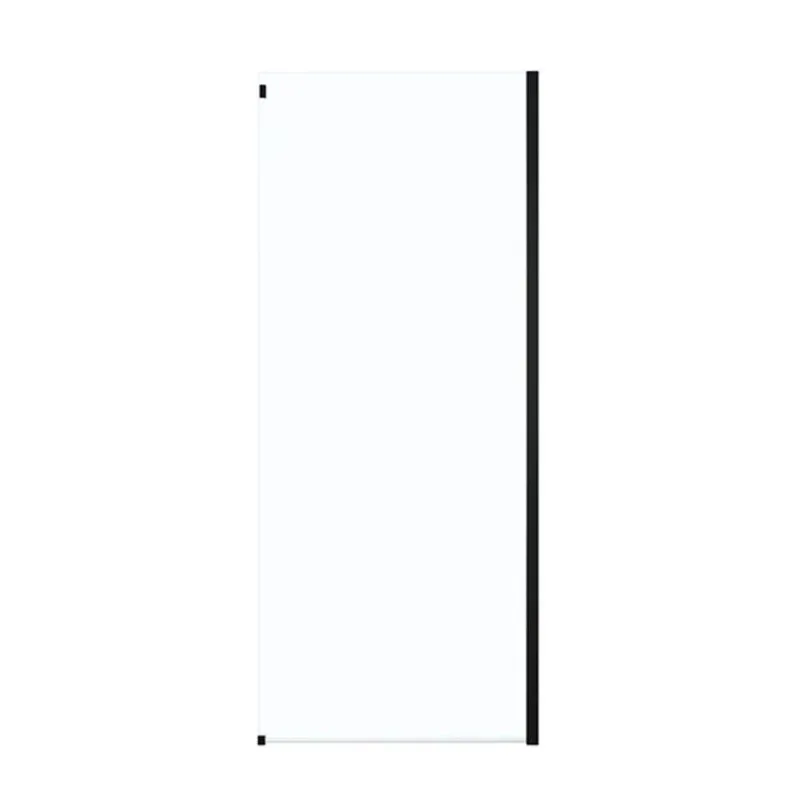 OVE Decors Selby 32 x 74-in Black Frameless Clear Glass Shower Side Panel