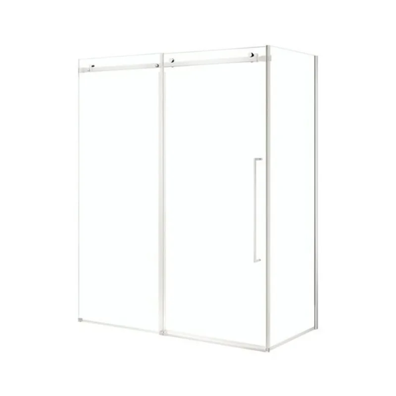 OVE Decors Selby Sliding Shower Door Kit w/ Base and Slim Frame 60 x 32-in - Chrome