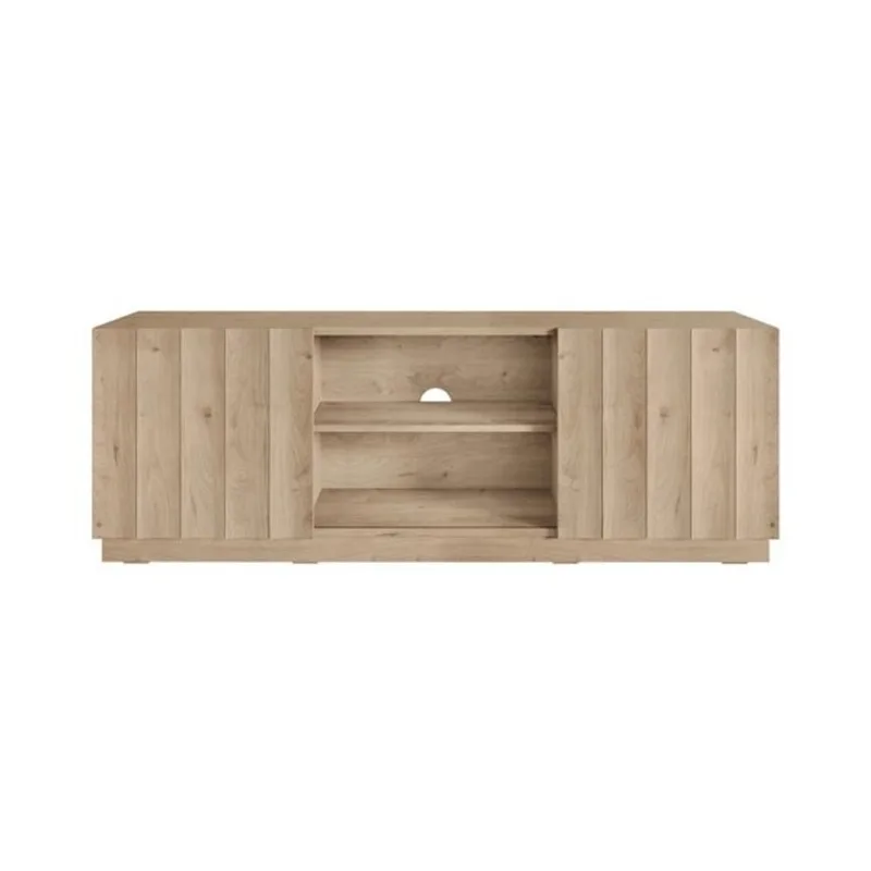 OVE Albert Media Console Modern 61-in – Light Oak