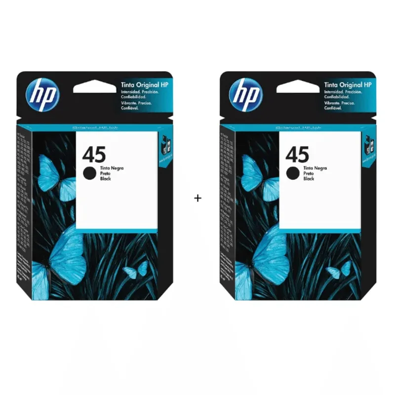 Cartucho Hp 45 Preto C6650fl Kit 2 Peças | Deskjet 710 720 930 932 950
