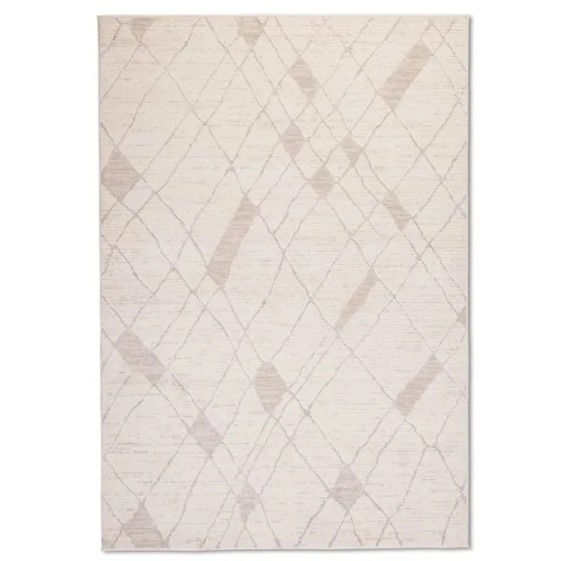 Erbanica 8 x 10-ft Elio Abstract Crisscross Soft Indoor Rectangle Rug - Beige