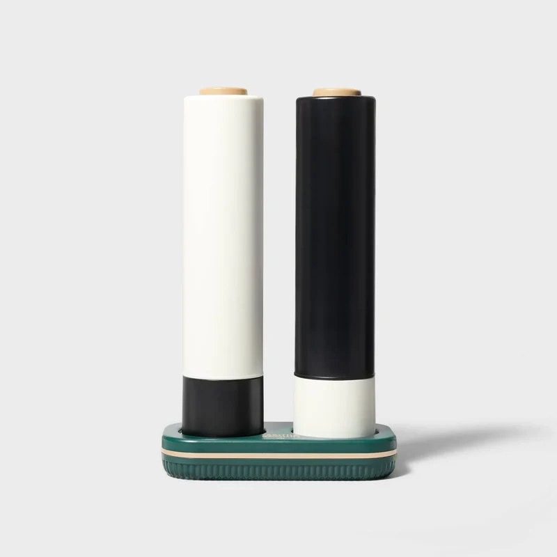 Electric Salt and Pepper Grinder Set - Green Imperfect