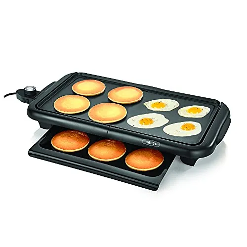 Electric Griddle - 10 x 18 in - Copper/Black Open Box