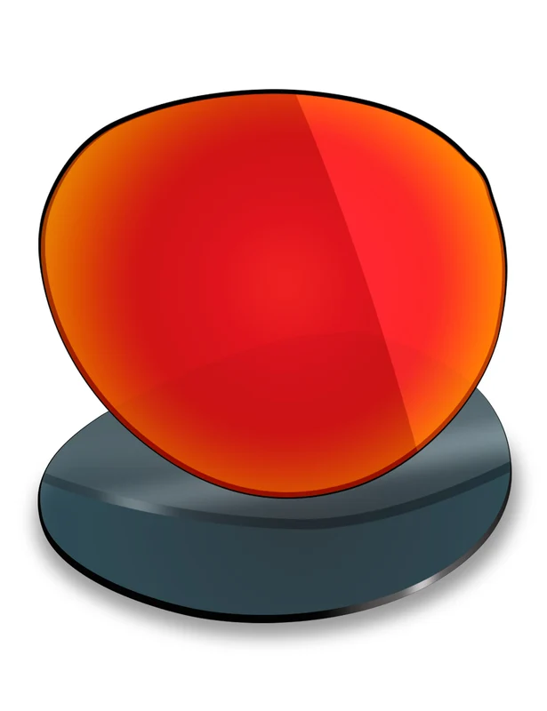 Oakley Forager OO9421 58mm Replacement Lenses by MRY Fire Red Mirrored / Non-polarized