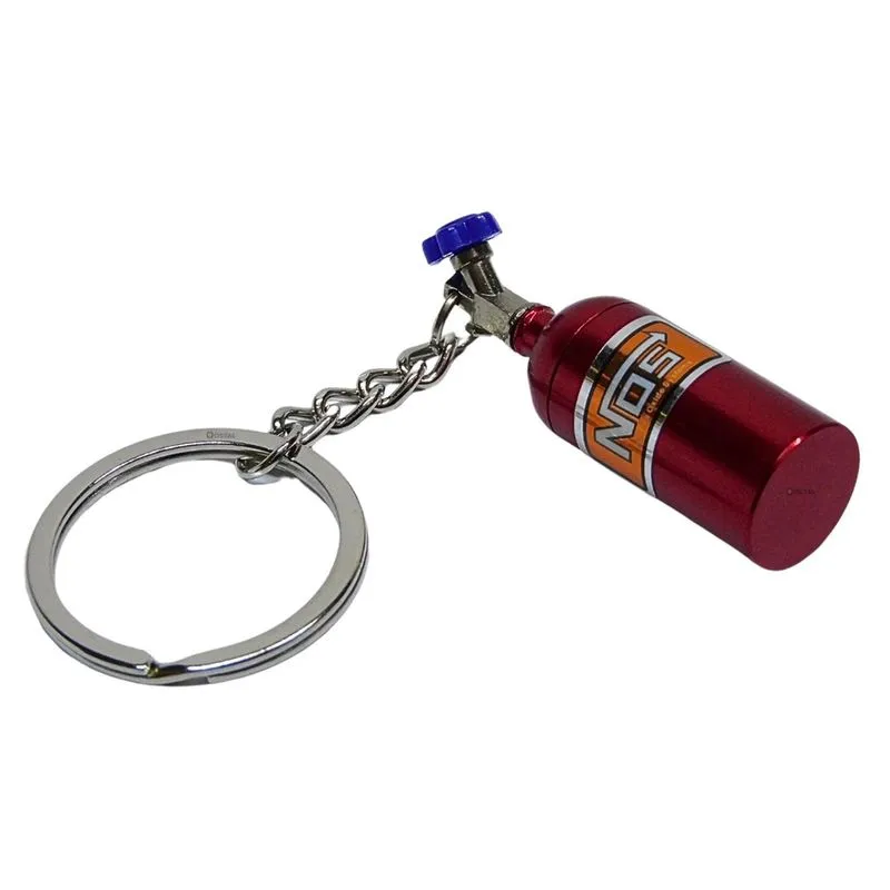 Chaveiro de 10 cm da Garrafa Nitro Nos Vermelha