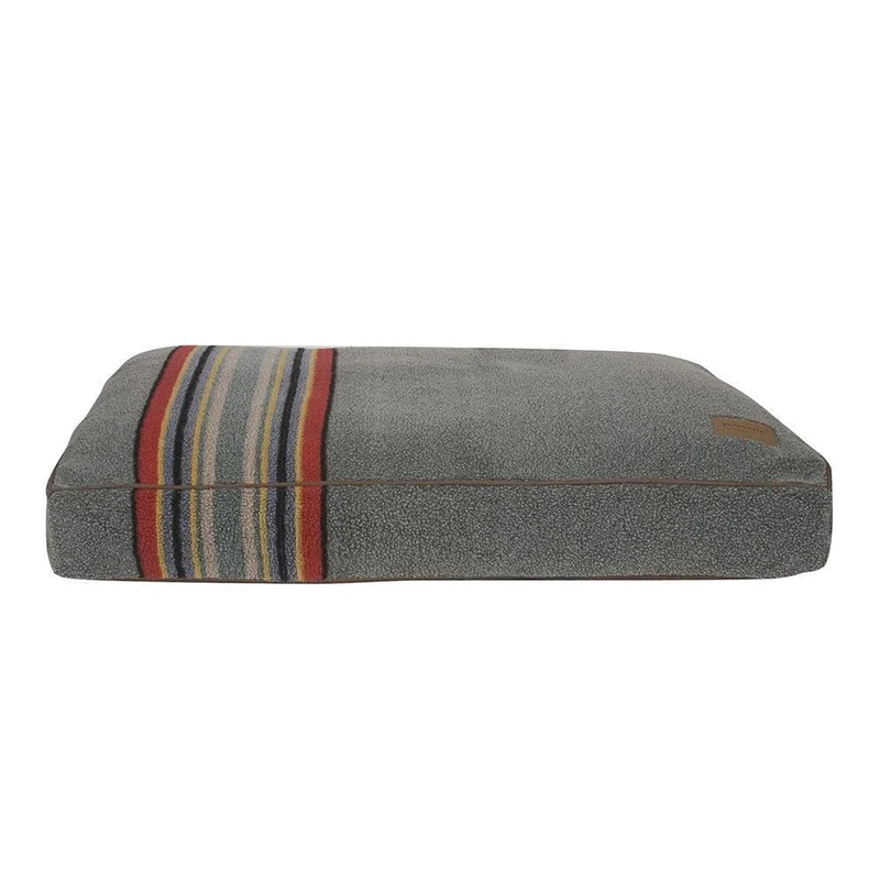 Pendleton Napper Dog Bed Vintage Camp Heather Green Small