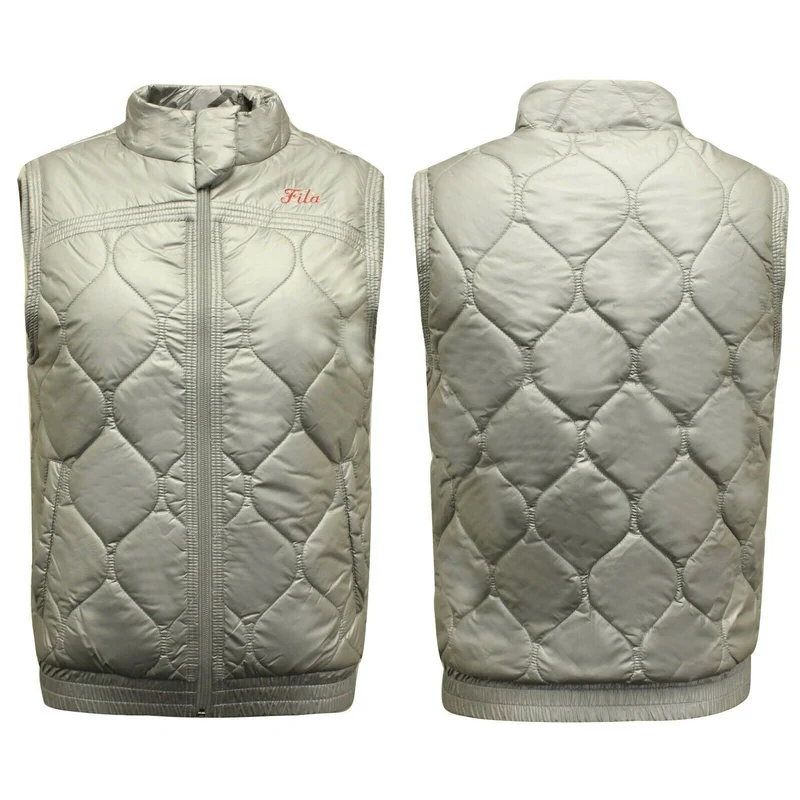 Fila Quilted Womens Silver Gilet 10