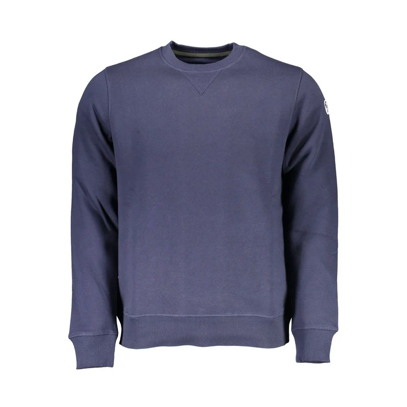 North Sails Blue Cotton Men Sweatshirt XXL