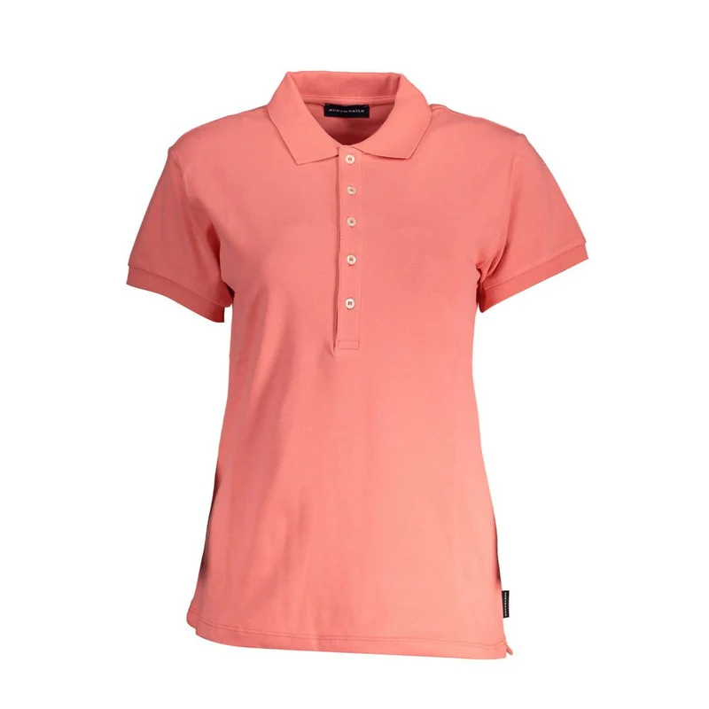 North Sails Pink Organic Cotton Women Polo XS