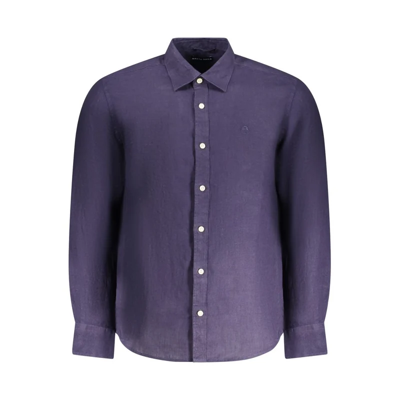 North Sails Blu Linen Men Shirt M
