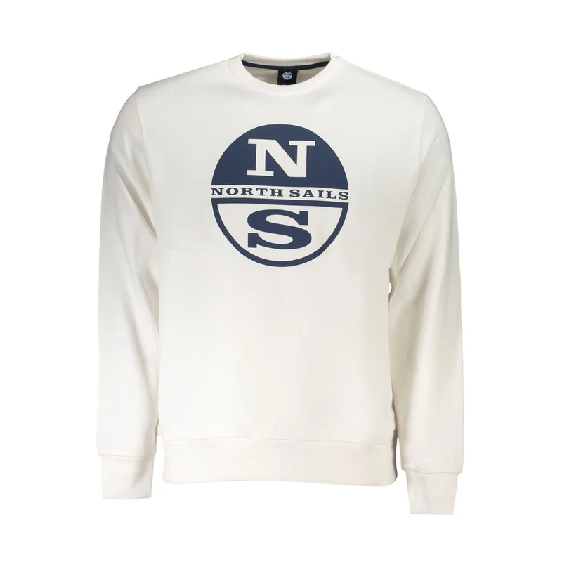 North Sails Bianco Cotton Men Sweatshirt XXL