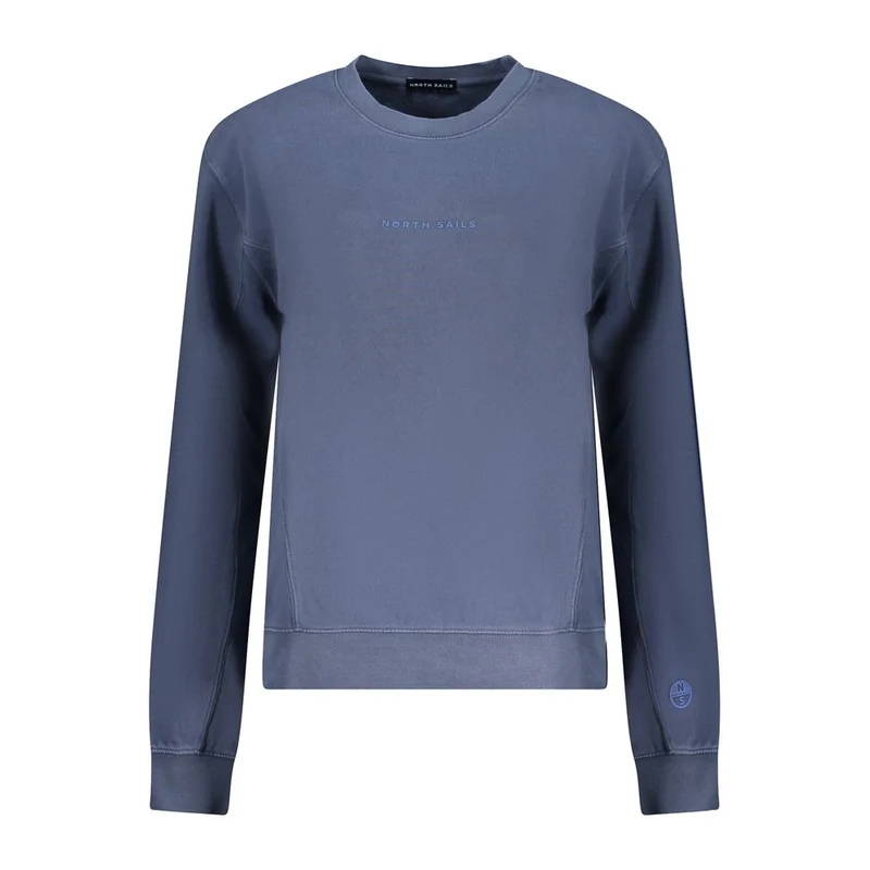 North Sails Blue Cotton Women Sweater L