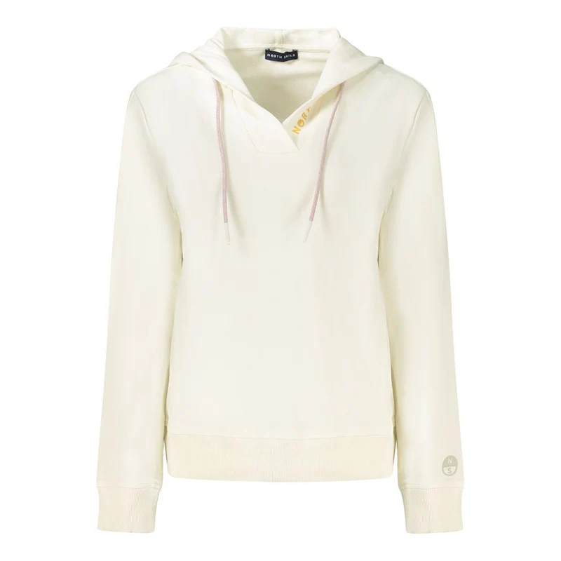 North Sails White Cotton Women's Hooded Sweatshirt XS