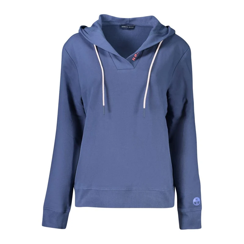 North Sails Blue Cotton Women Sweatshirt M