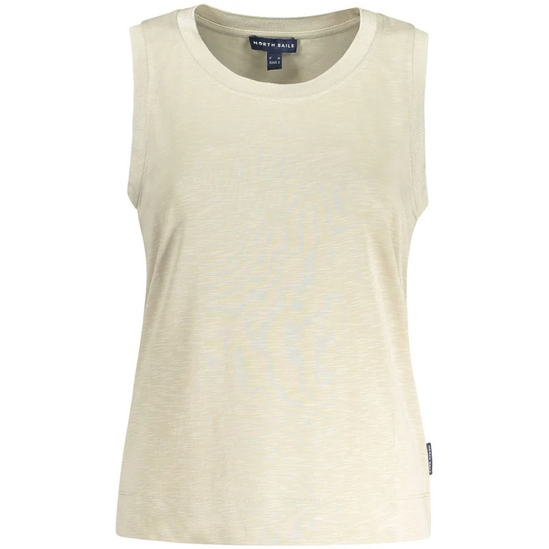 North Sails Beige Modal Women Tank Top XL