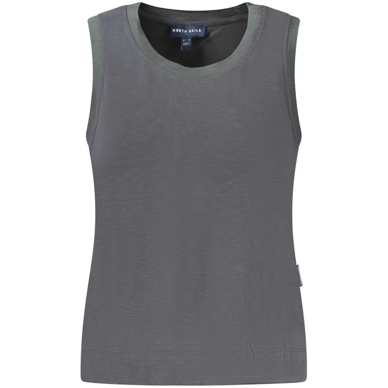 North Sails Black Modal Women Tank Top XL