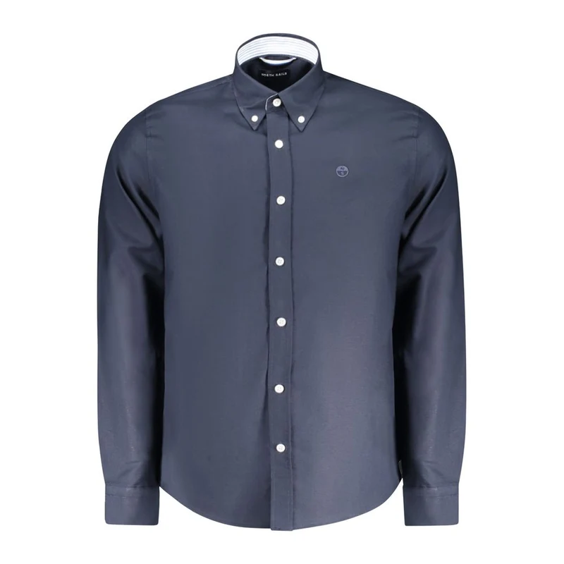 North Sails Blue Cotton Men Shirt S