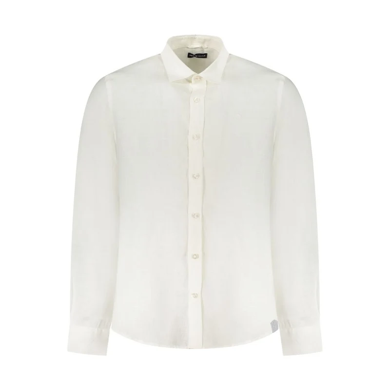 North Sails Bianco Linen Men Shirt S