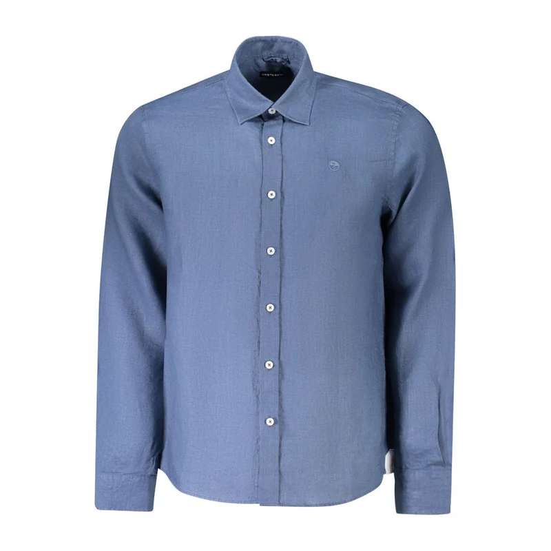 North Sails Blue Linen Men's Shirt M