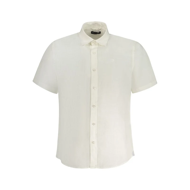 North Sails Bianco Linen Men Shirt S