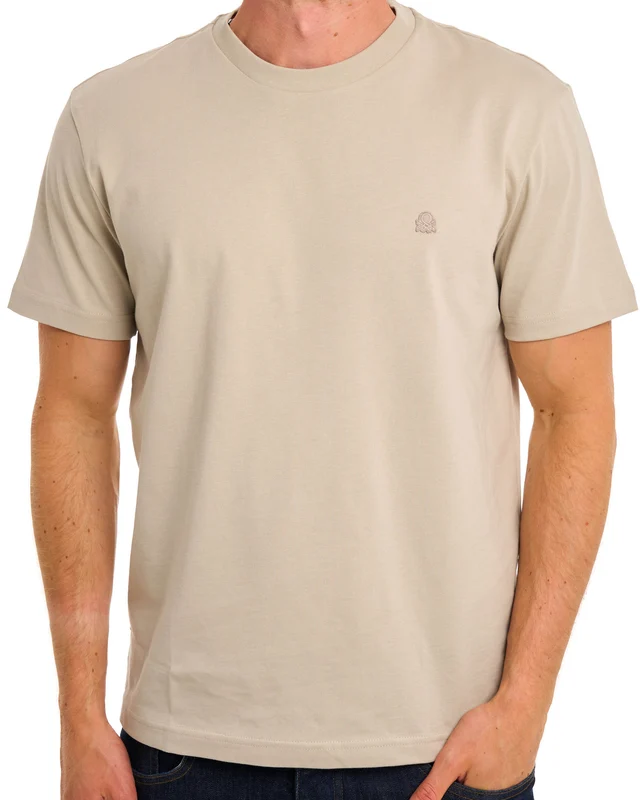 Benetton Small Logo T-shirt Tonal Stone 2XL