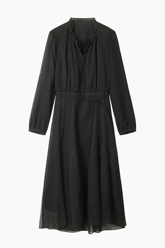 Vestito lungo micro pois 42