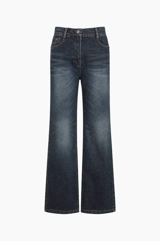 Jeans flare fit blu scuro 42