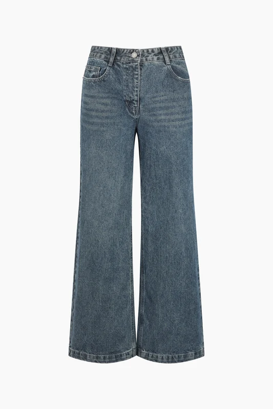 Jeans blu chiaro a palazzo 44