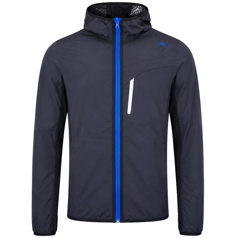 Diadora Win Mens Black Windbreaker Jacket M