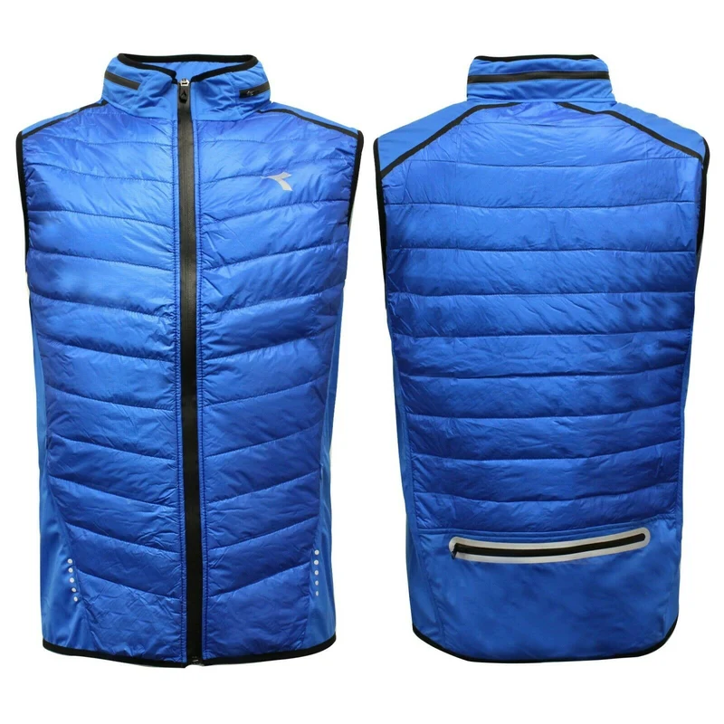 Diadora Evo Mens Blue Padded Gilet L