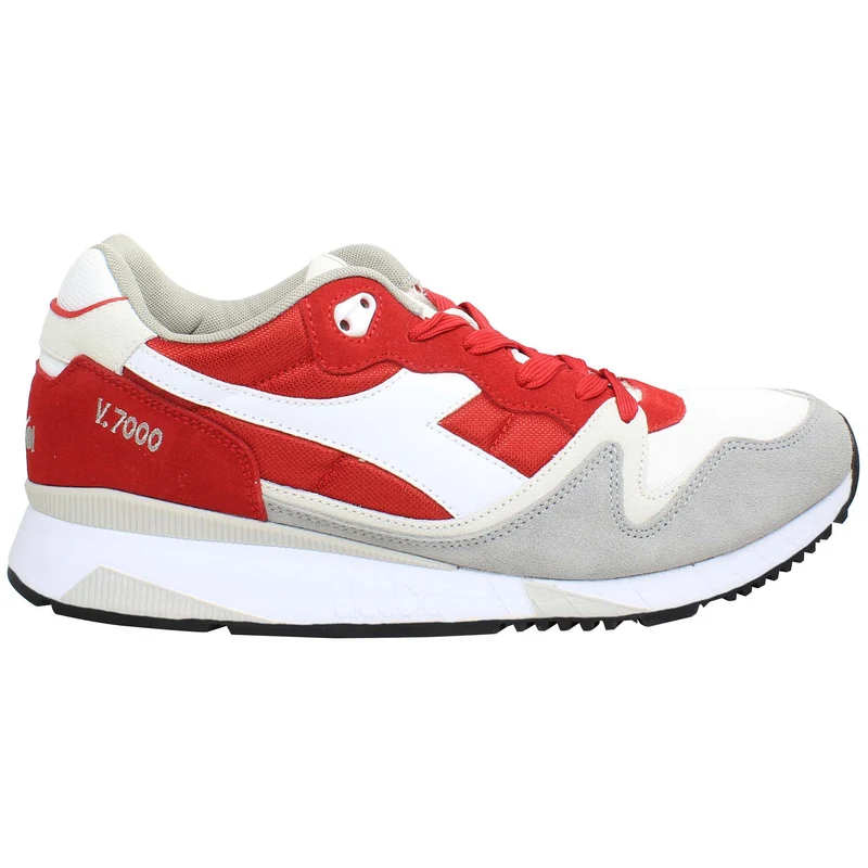 Diadora V7000 Nyl II Mens Red/White Trainers 10