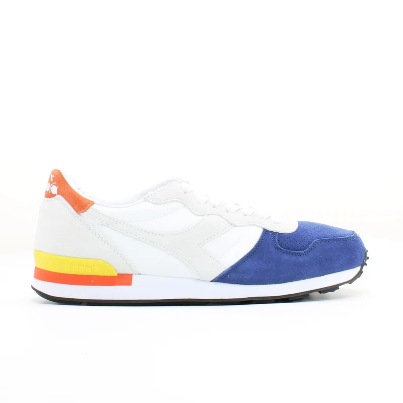 Diadora Camaro Double II White Navy Synthetic Mens Lace Up Trainers C6874 9.5