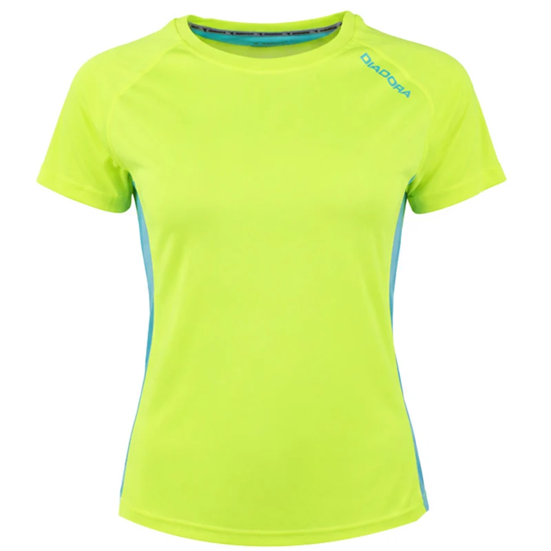 Diadora Eventi Womens Yellow T-Shirt XL