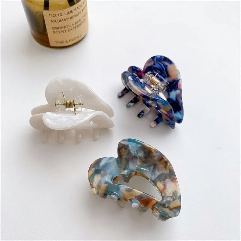 3pcs Acetic Acid Hair Clip, Simples, Cabelo De Moda Low-key
