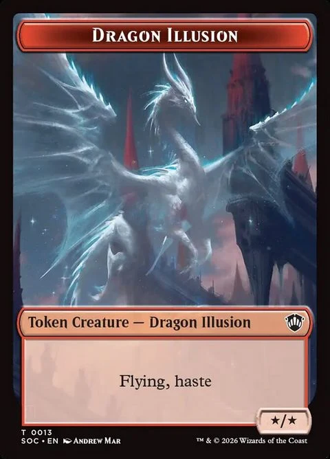 Dragon Illusion // Elemental (13/2) Foil / Near Mint