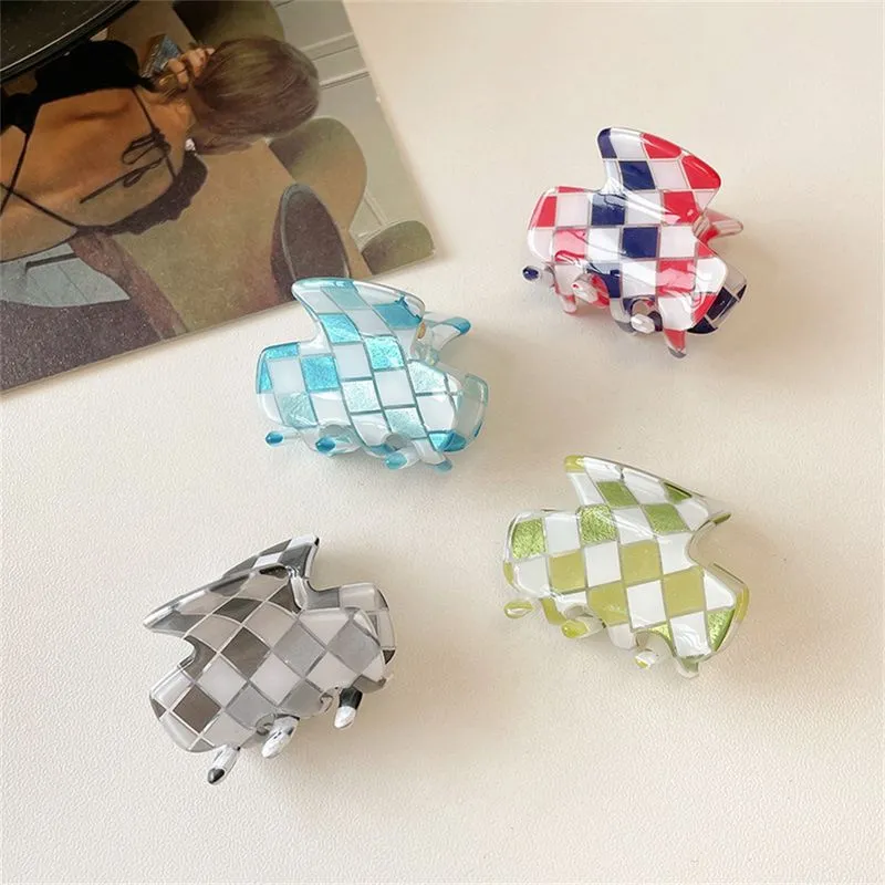 4pcs Acetate Folha Hair Clip, Girl Lovely Senior Retro Hair