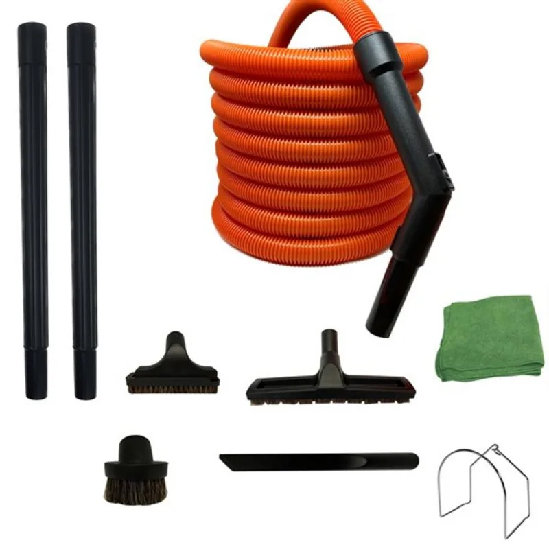 VPC Central Vacuum Garage Accessory Kit - Cleaning Kit and MicroFiber Cloth - 50-ft