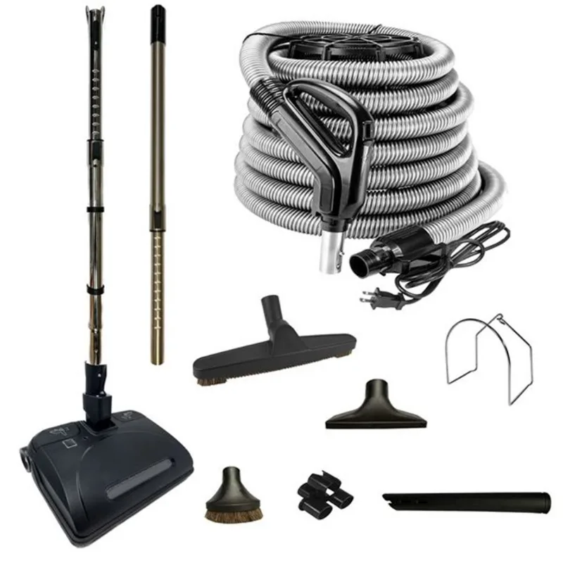 VPC Central Vacuum Accessory Kit - Ultra Electric Power Nozzle - 30-ft