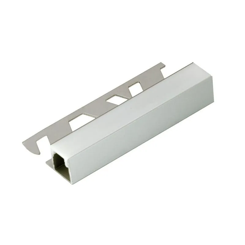 Perfil De Alumínio Para Acabamento 13mm X 1,17cm Luce Linear Com Guia Anodizado + Pc