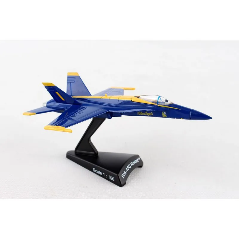 Miniatura Avião A Jato De Combate F/a-18c Blue Angels 1/150