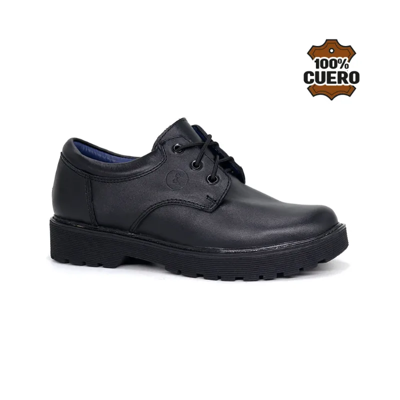 Zapatos Escolares Cuero Mujer 2028.MV26Q1J NEGRO 37