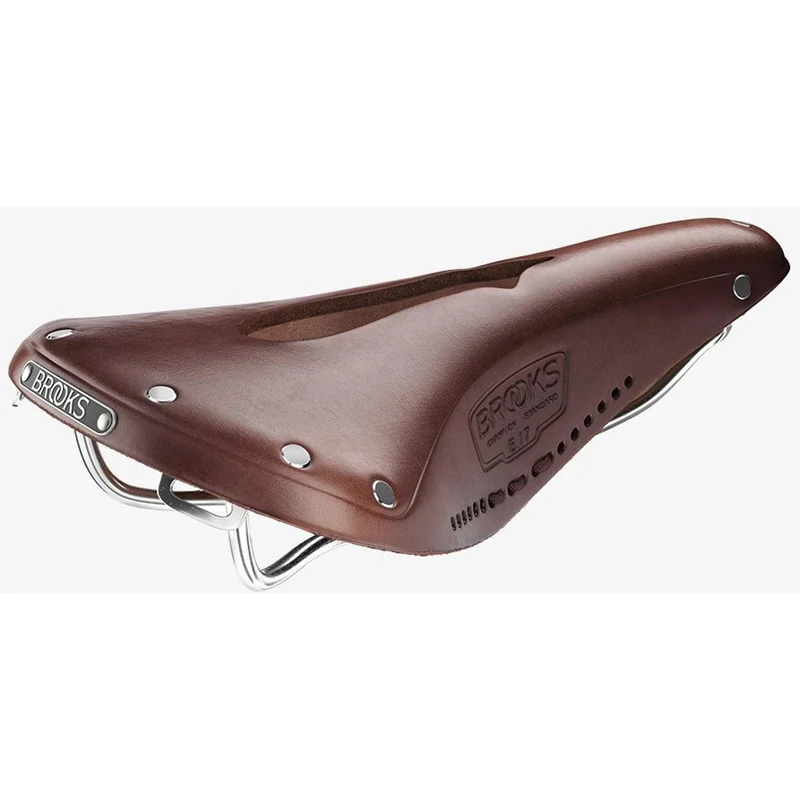 Brooks B17 Carved Leather Saddle Brown