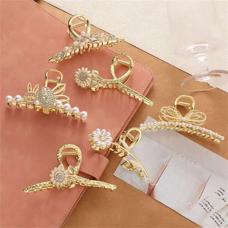 6pcs Metal Hairpin, Simple Retro, Senior Lovely Classic