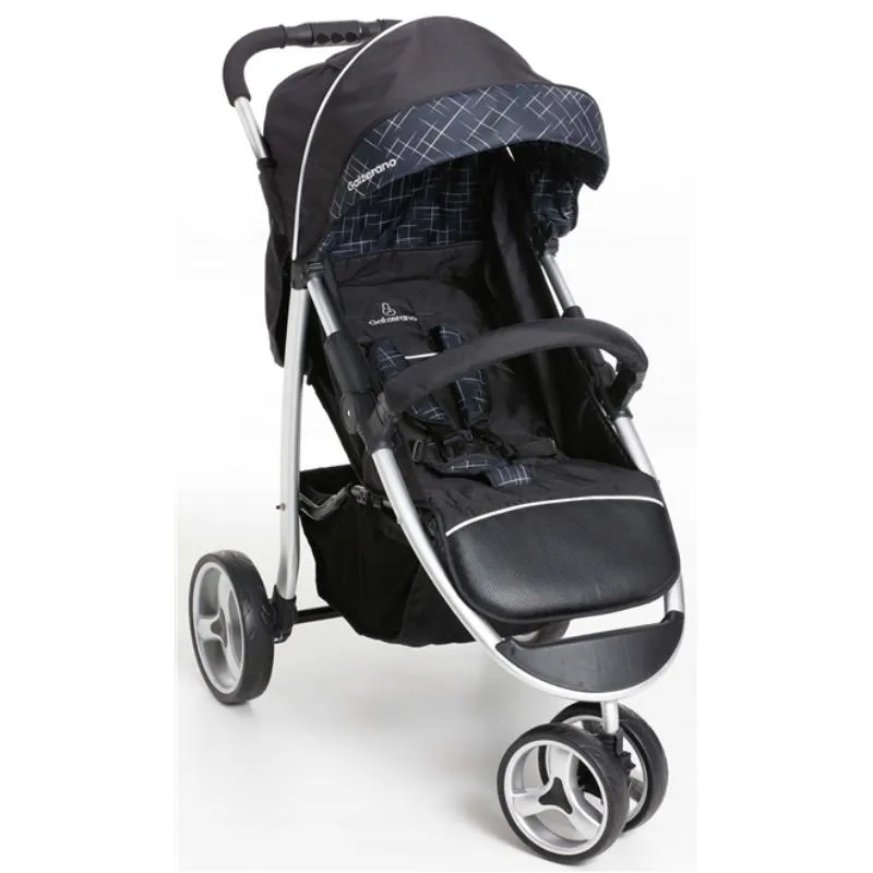Carrinho Apollo + Bebê Conforto Cocoon + Base Preto Galzerano